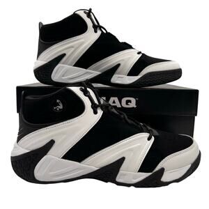 Shaq Devastator Shaquille O'Neal Mid Athletic Sneaker Shoes Black White Men 10.5